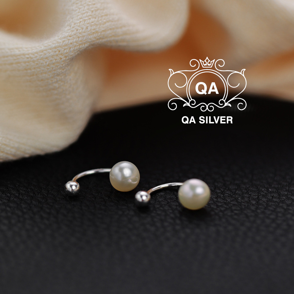 PEARL QA SILVER Earrings