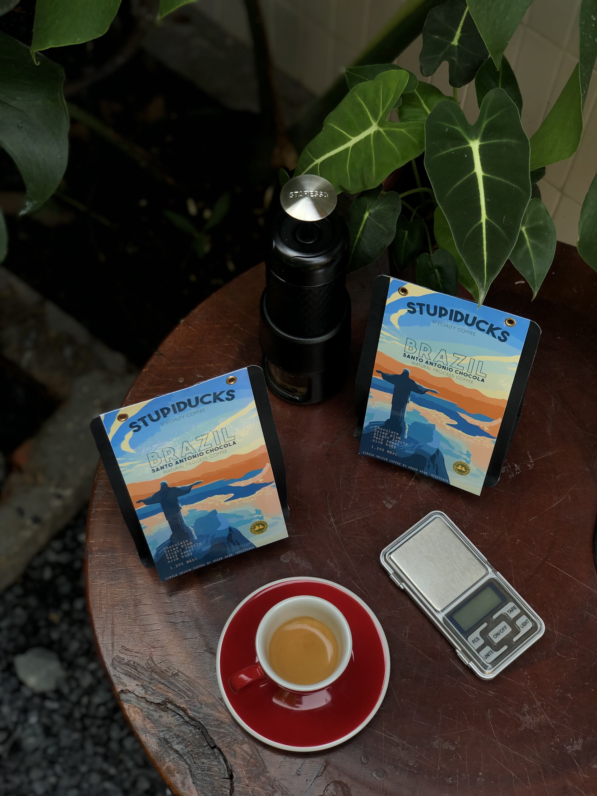 Cà Phê Brazil rang đậm vừa Arabica Espresso Santo Antonio Chocola - Stupiducks Specialty Coffee
