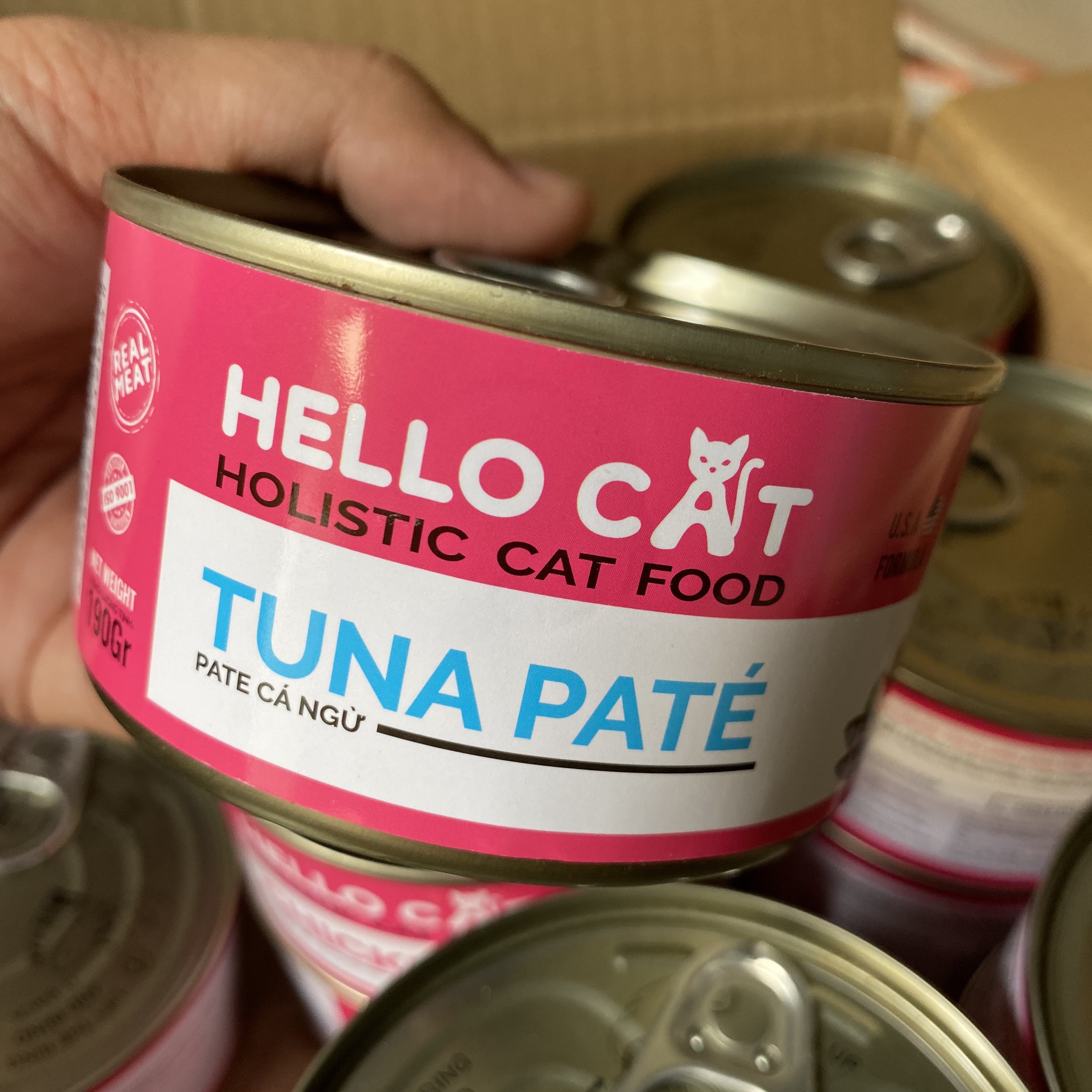 [Hoàn tiền 10%] Pate Hello Cat cho mèo - Lon 190gr