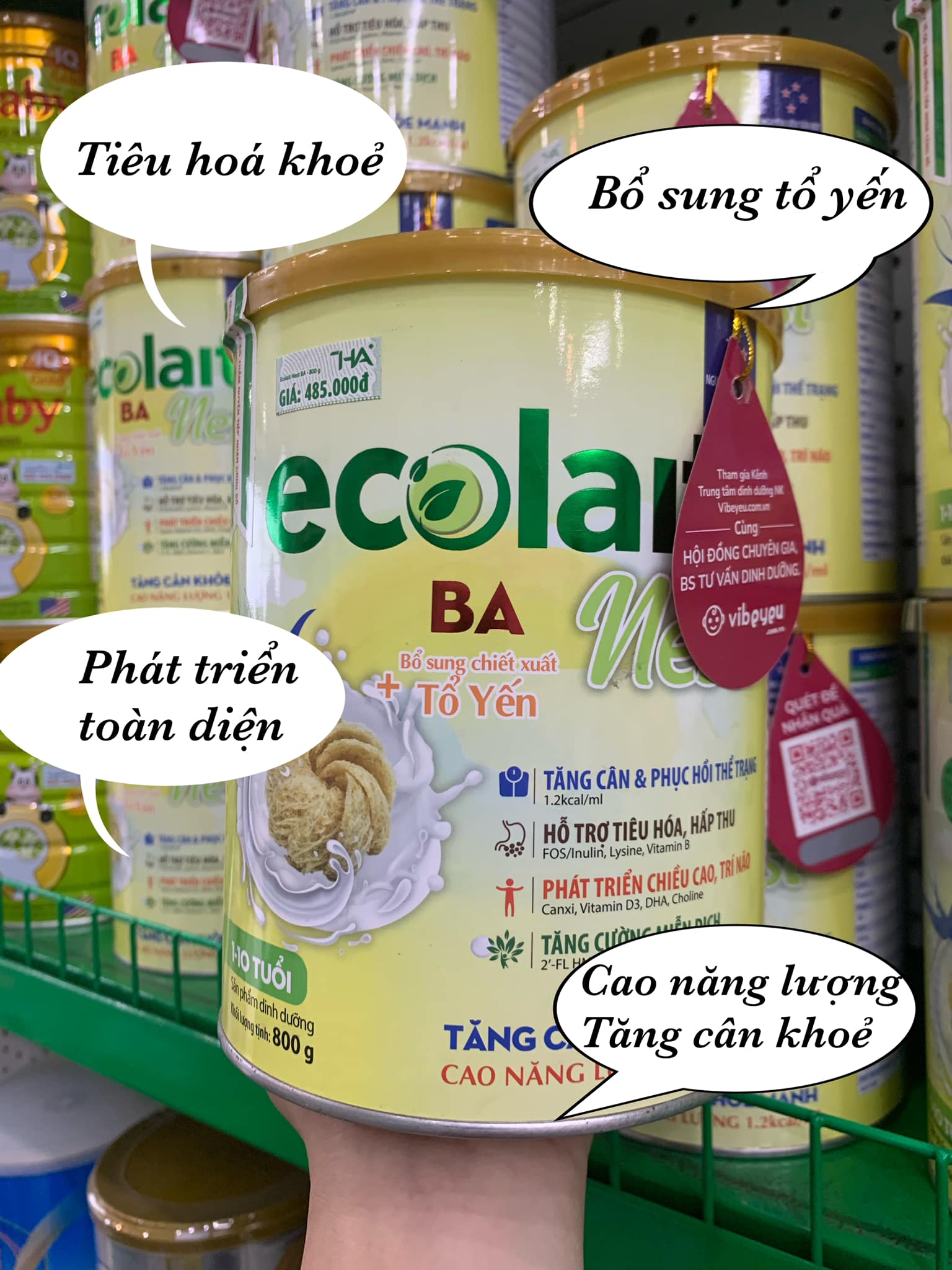 Sữa bột Ecolait Nest BA 800g