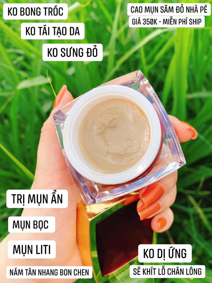 [HCM] (Mới) Cao Mụn Sâm Đỏ 36 Vị (Hộp 15g) Date Mới - Meea Organic