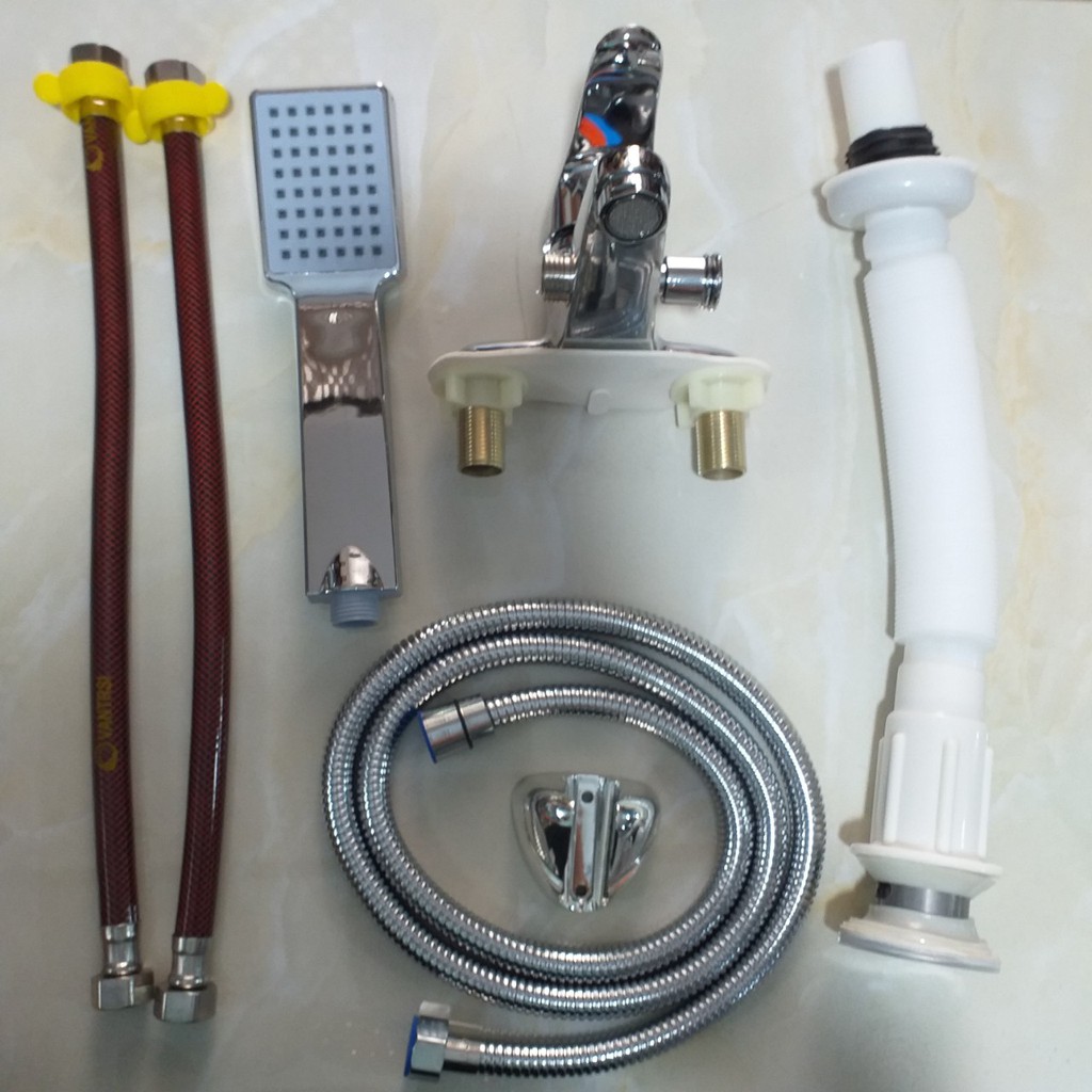 Sen liền vòi chậu rửa mặt nóng lạnh cao cấp