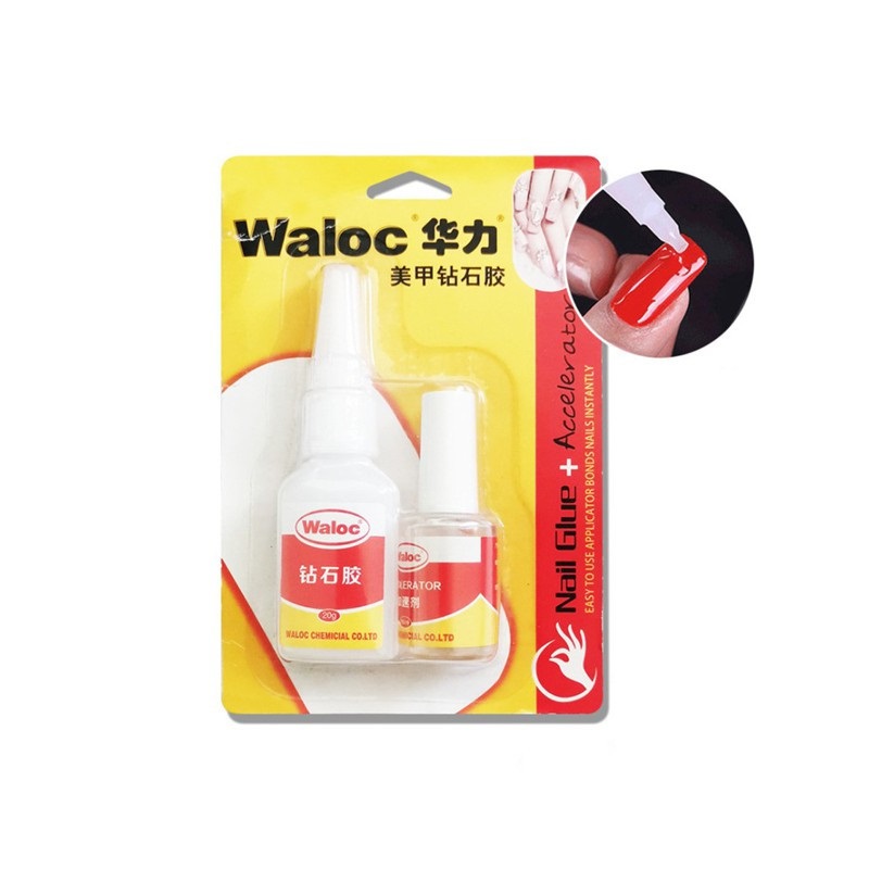 Combo keo gắn móng + dán đá waloc siêu dính/ set keo bê tông dán móng siêu chắc