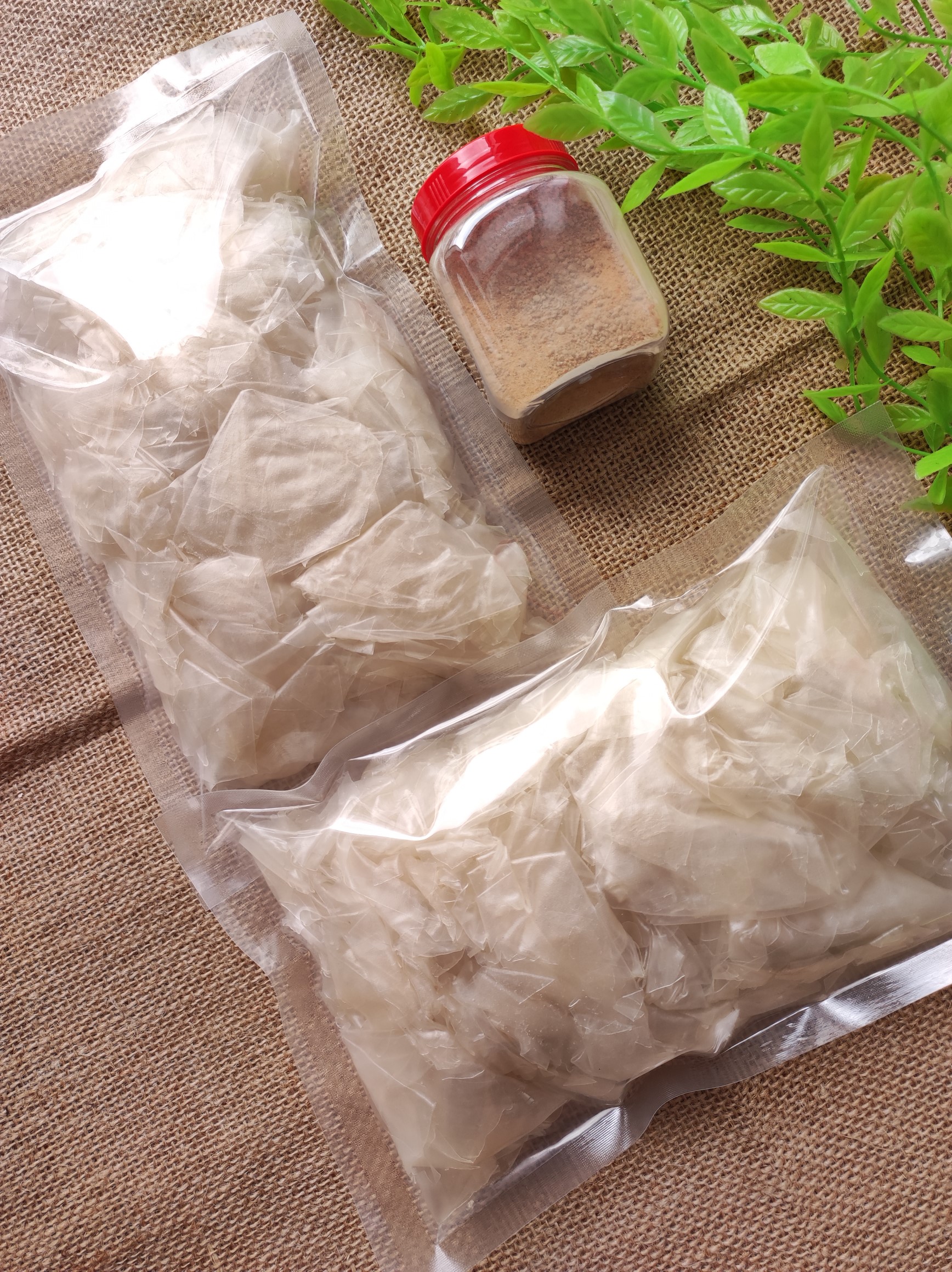 Combo 1kg bánh tráng phơi sương rìa ủ bơ mềm dẻo + muối nhuyễn tôm | Bến Ăn Vặt