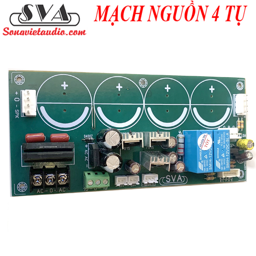MẠCH NGUỒN 4 TỤ (2 KÊNH) - 1 MẠCH