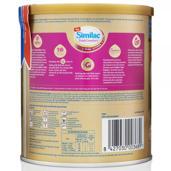 Sữa bột Similac Total Comfort 1 - 360g (Dành cho trẻ 0 - 12 tháng tuổi)