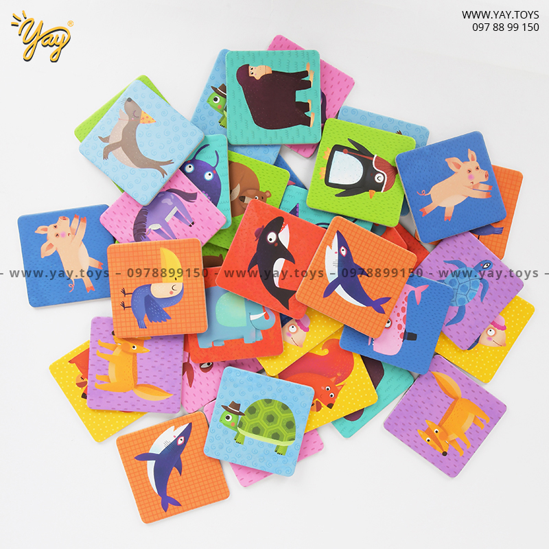 Trò chơi ghi nhớ cho bé 3+ Memory Game animal Mideer