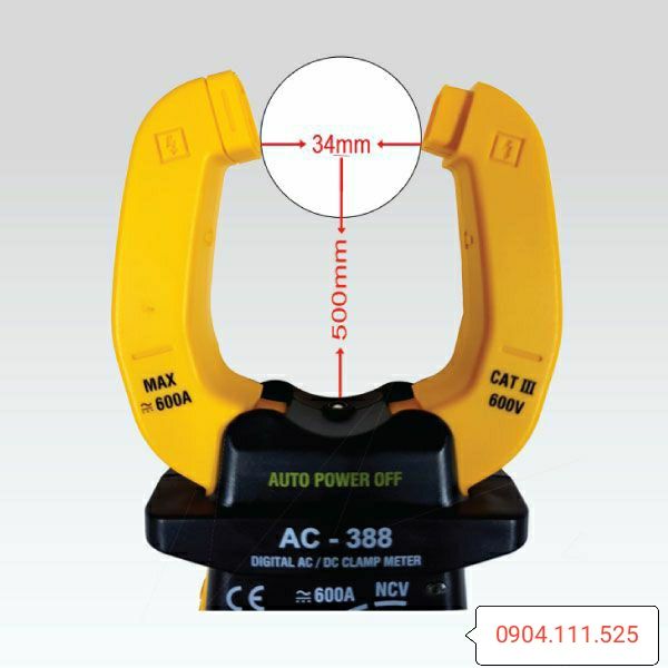 [HCM]Ampe kìm đo dòng AC/DC APECH AC-388 (600A)