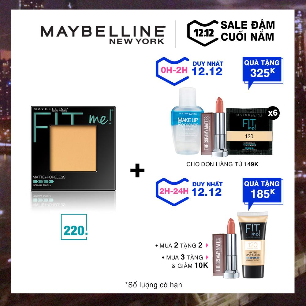 Ưu Đãi Giá cho Phấn Mịn Lì Maybelline New York Fit Me Matte Poreless Powder 8.5g Ưu Đãi Giá cho Phấn Mịn Lì Maybelline New York Fit Me Matte Poreless Powder 8.5g