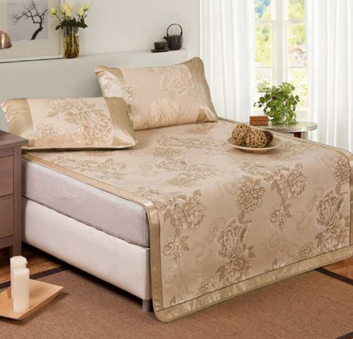 [HCM][SIZE CỠ LỚN 1m8] Chiếu lụa điều hòa cao cấp chiếu ngủ văn phòng chất liệu lụa hoa thoáng mát an toàn cho da chiếu ngủ mùa hè.