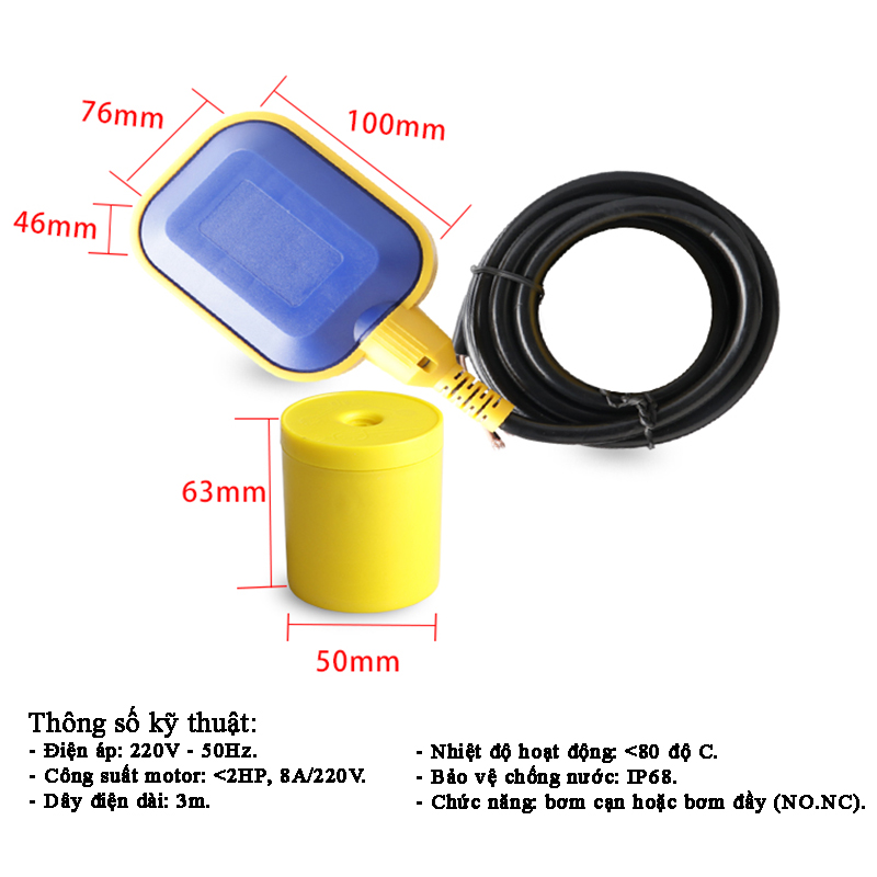 [HCM]Phao Điện Bơm Nước Chống Tràn  Chống Cạn