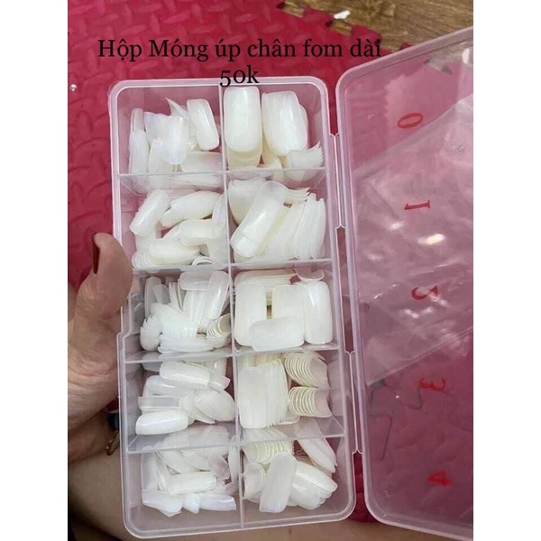 Móng úp chân dài hộp 500 móng đủ size