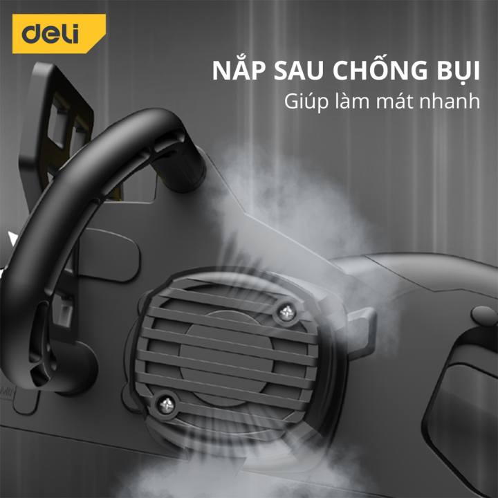 Máy Cưa Xích Điện Cầm Tay Deli - g Suất Lên Tới 2000W, Lưỡi Cưa 405mm, Động Cơ Lõi Đồng DL674052 - Hình ảnh 3
