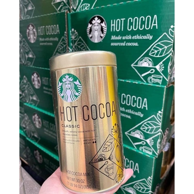 BỘT CACAO HOT COCOA STARBUCK 850G - MỸ