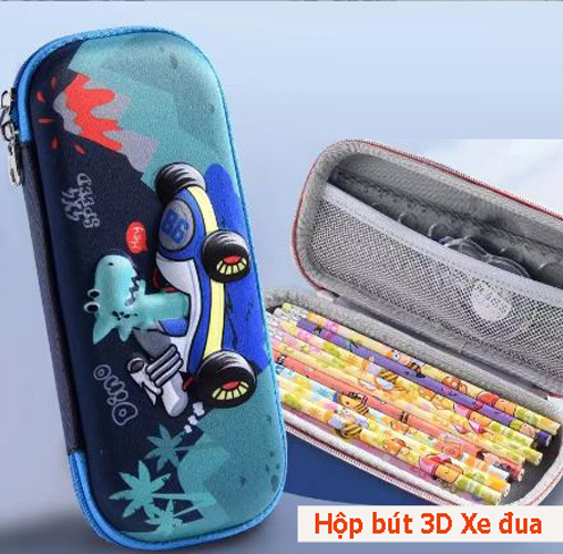 Hộp bút 3D khủng long ngộ nghĩnh