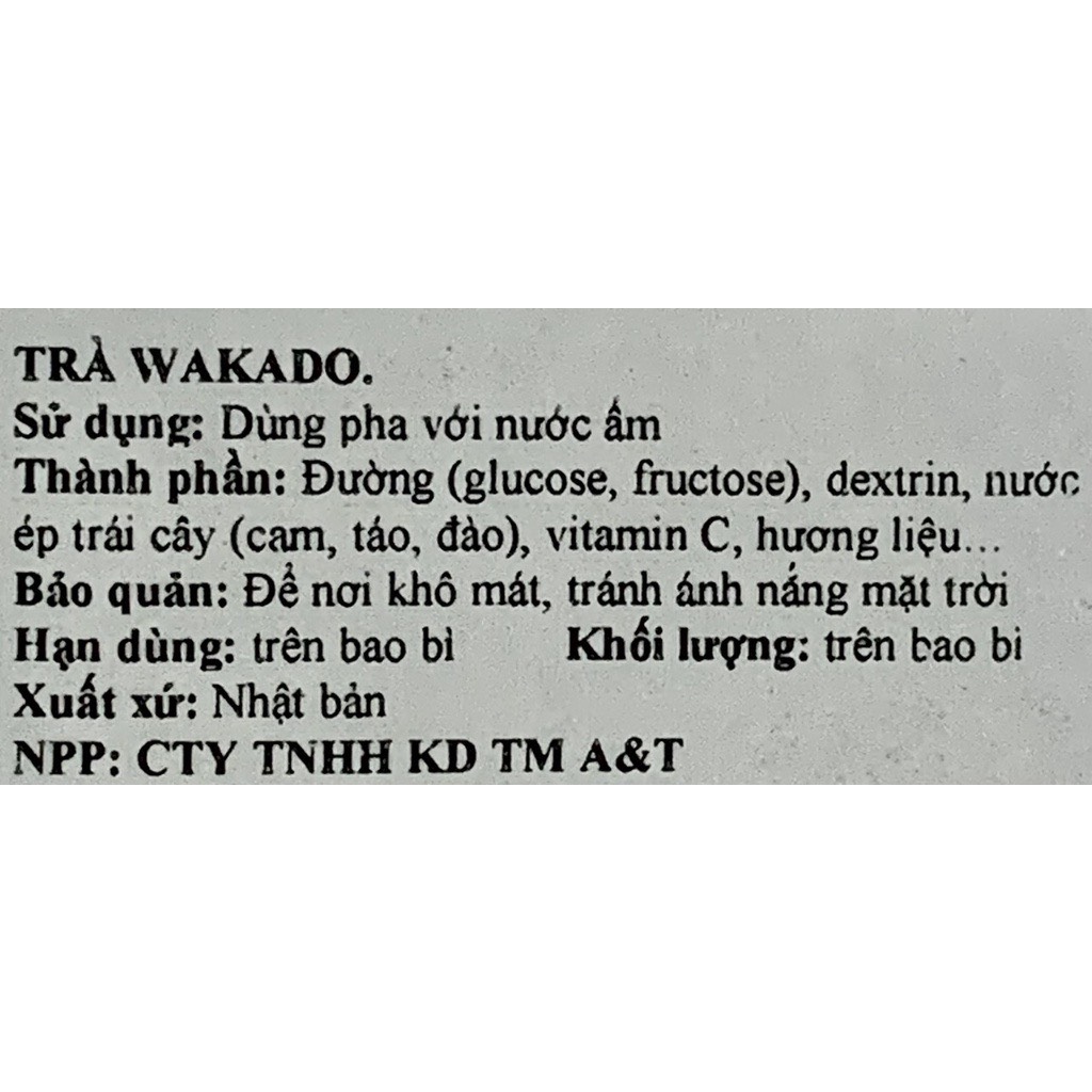 Trà Hoa Quả Wakodo Nhật Ăn Dặm Cho Bé [DATE T7/2024]