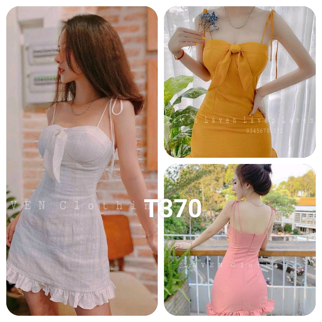 Đầm 2 dây đuôi cá có mút ngực quá đẹp T370