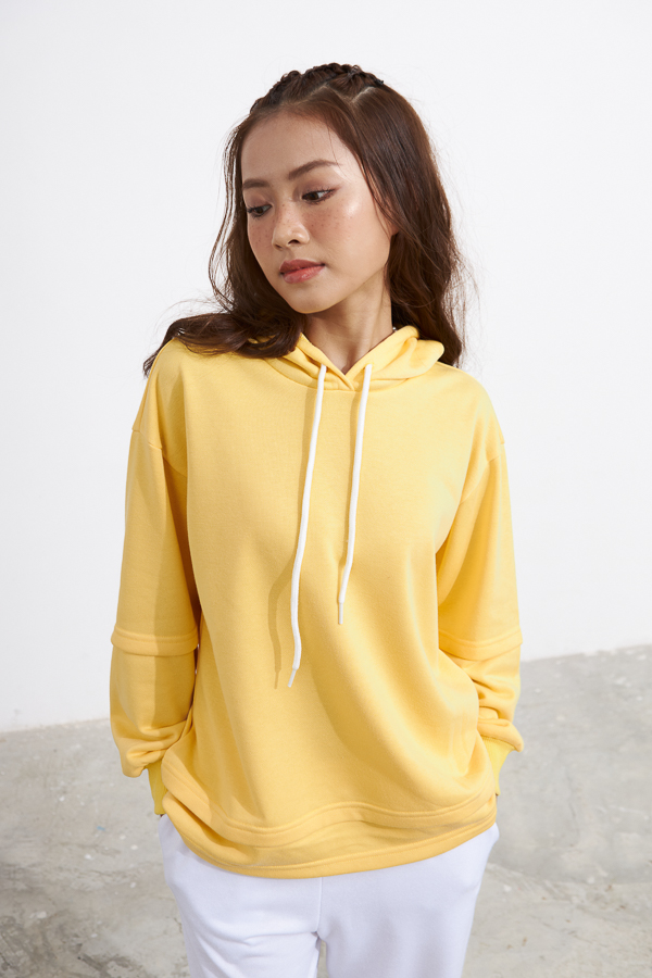 [NHẬP MÃ NOVFALAZSOCIAL02 GIẢM 40K ĐƠN 199K  ] Áo hoodie Maybi rộng thun có nón