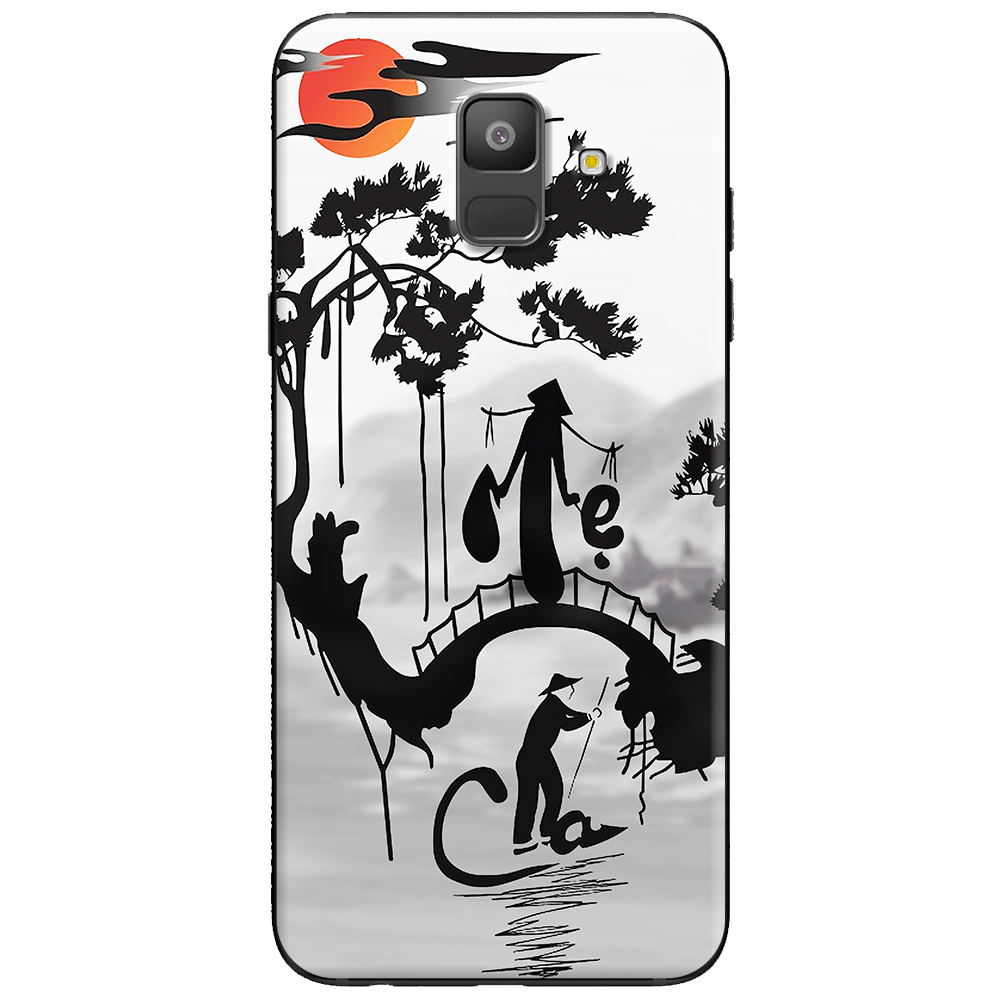 Silicone case for Samsung A6 - Cha mẹ núi sông