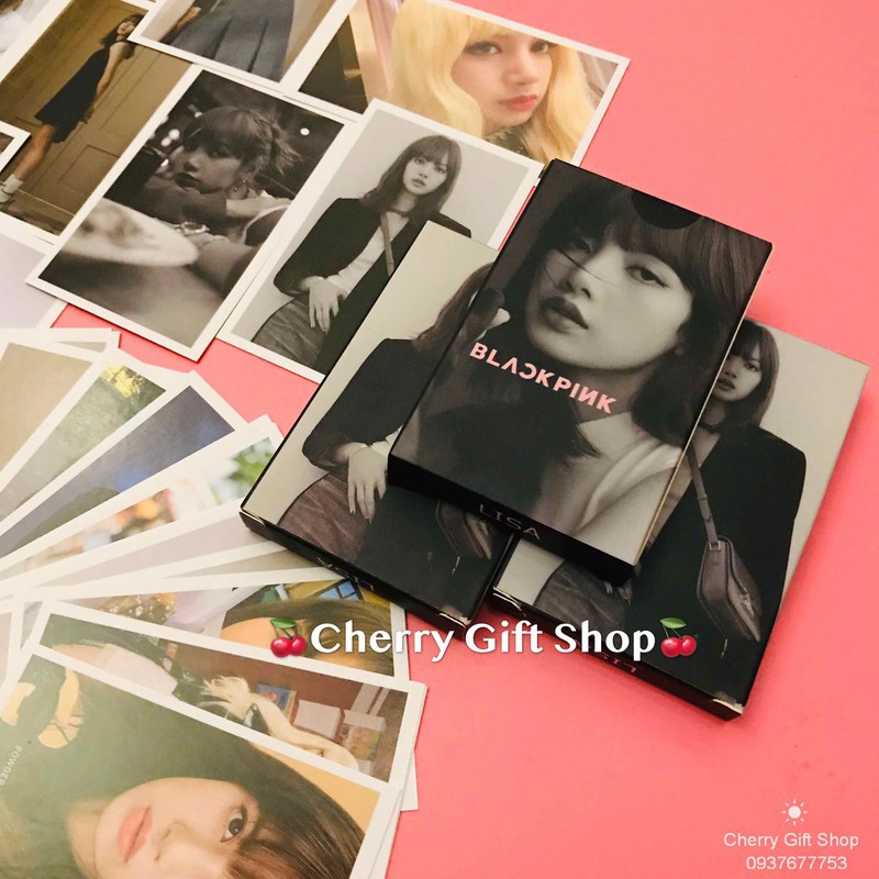Bộ Lomo Card Black Pink Lisa Mẫu Mới