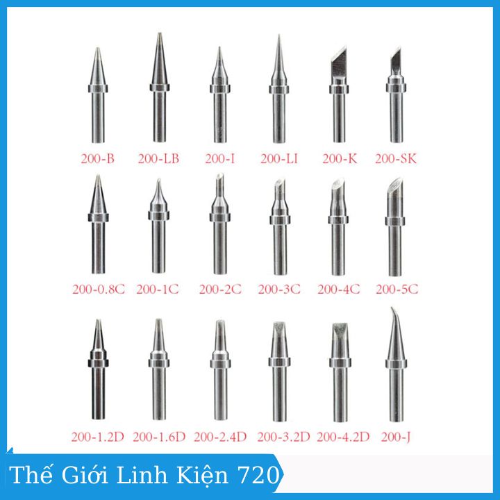 Mũi hàn 200 dùng cho máy hàn Quick 203, Hunter 203