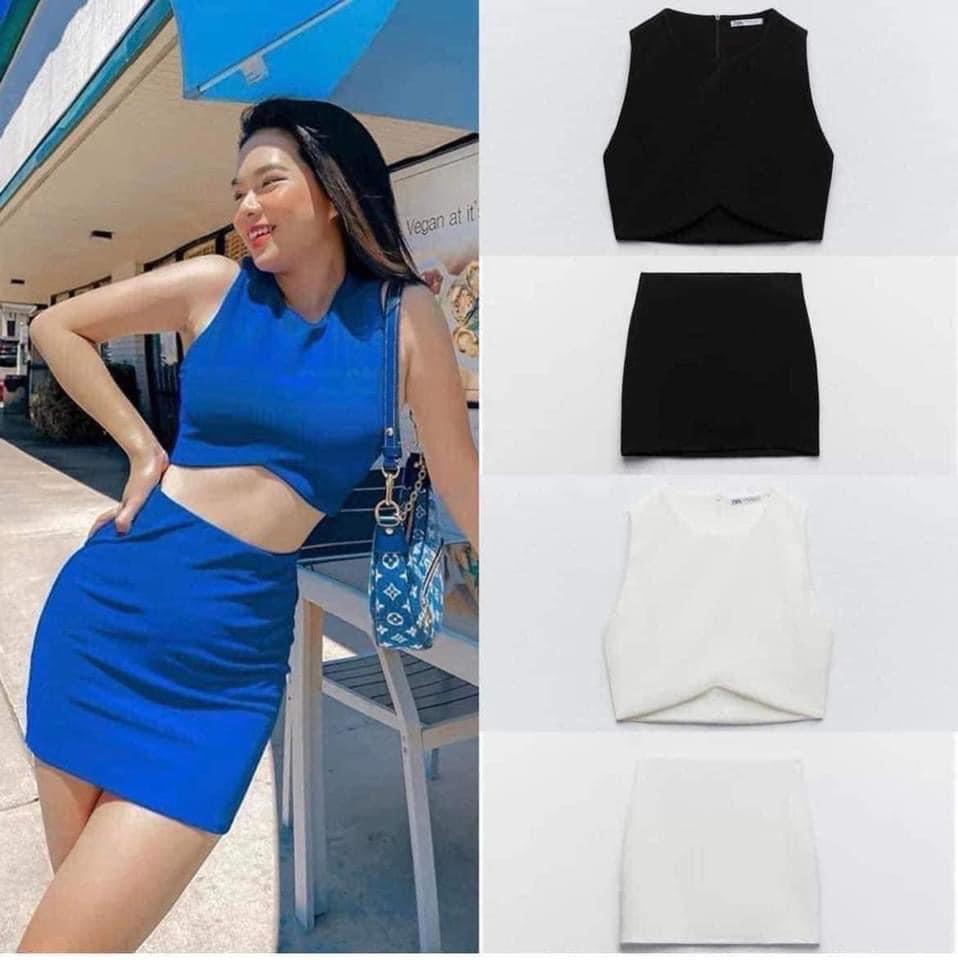 sét váy croptop