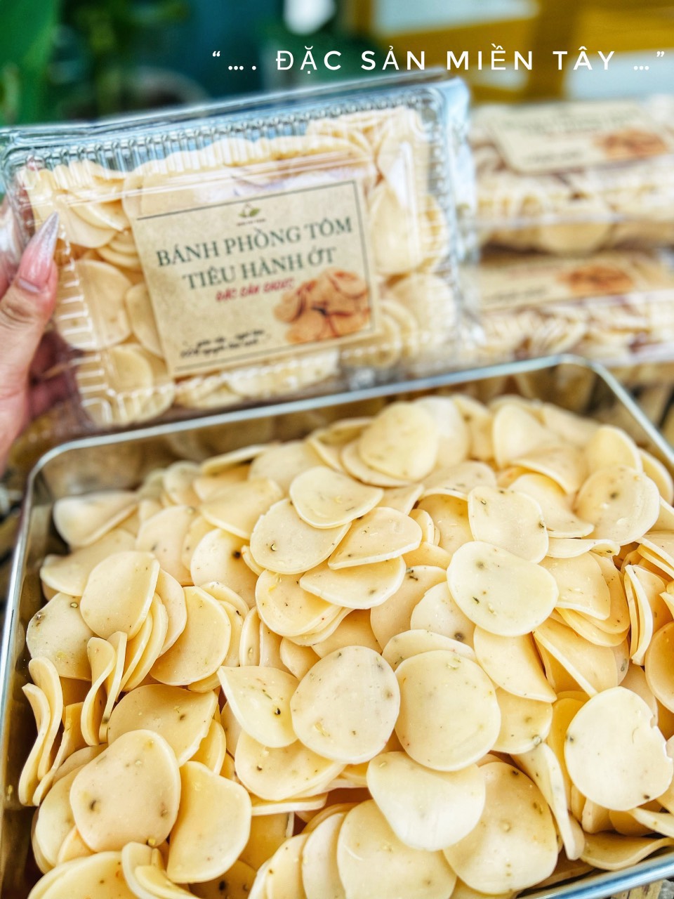 Bánh phồng tôm tiêu ớt loại ngon