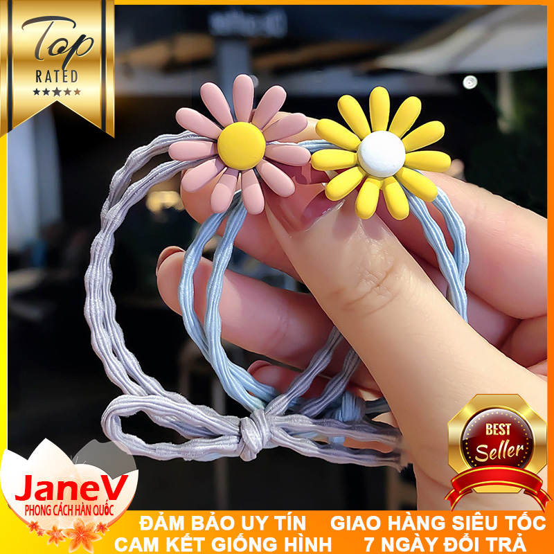 Dây Cột Tóc Hoa Cúc Dễ Thương PK101