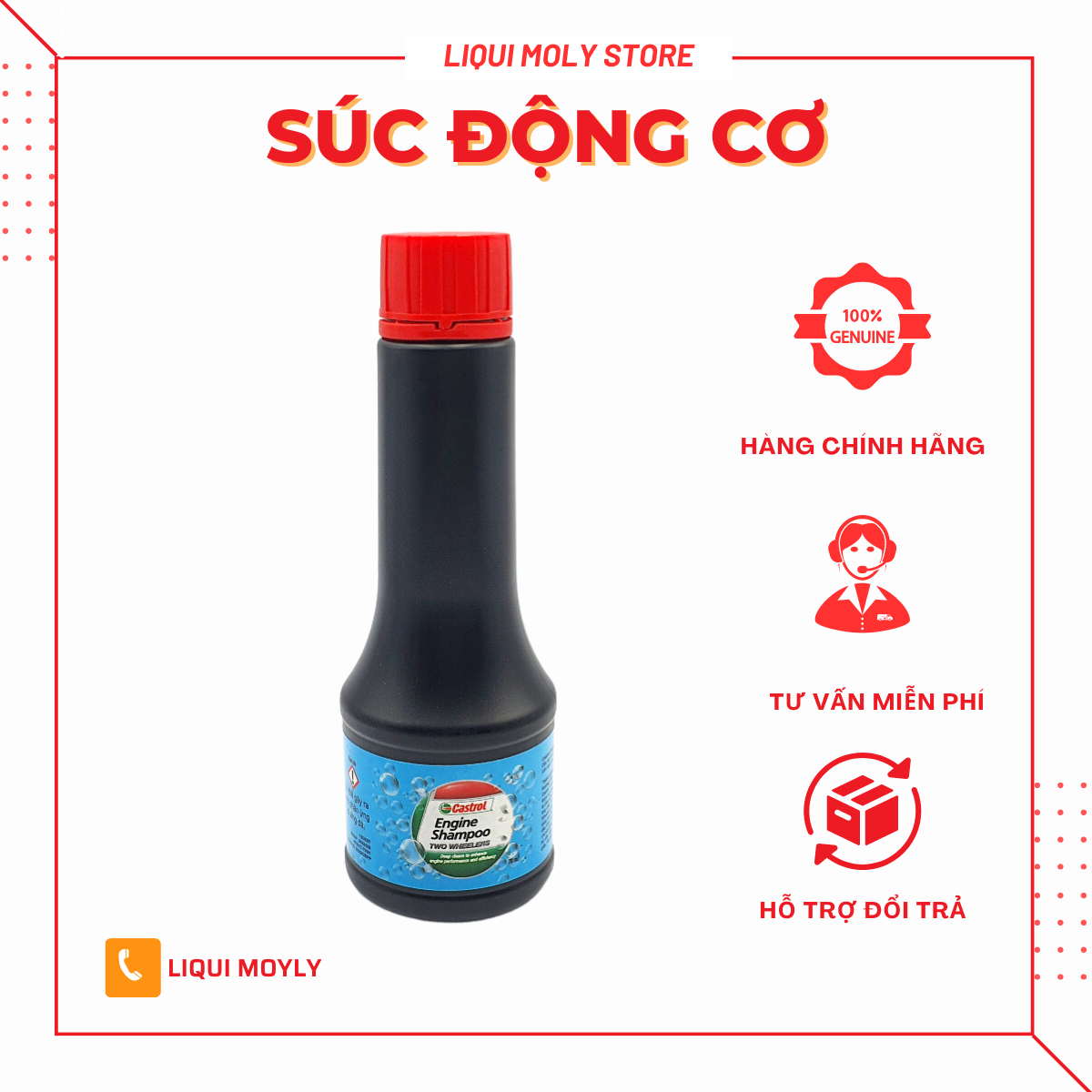 Dung Dịch Súc Rửa Động Cơ Castrol Engine Shampoo Hàng Nhập Khẩu Thái