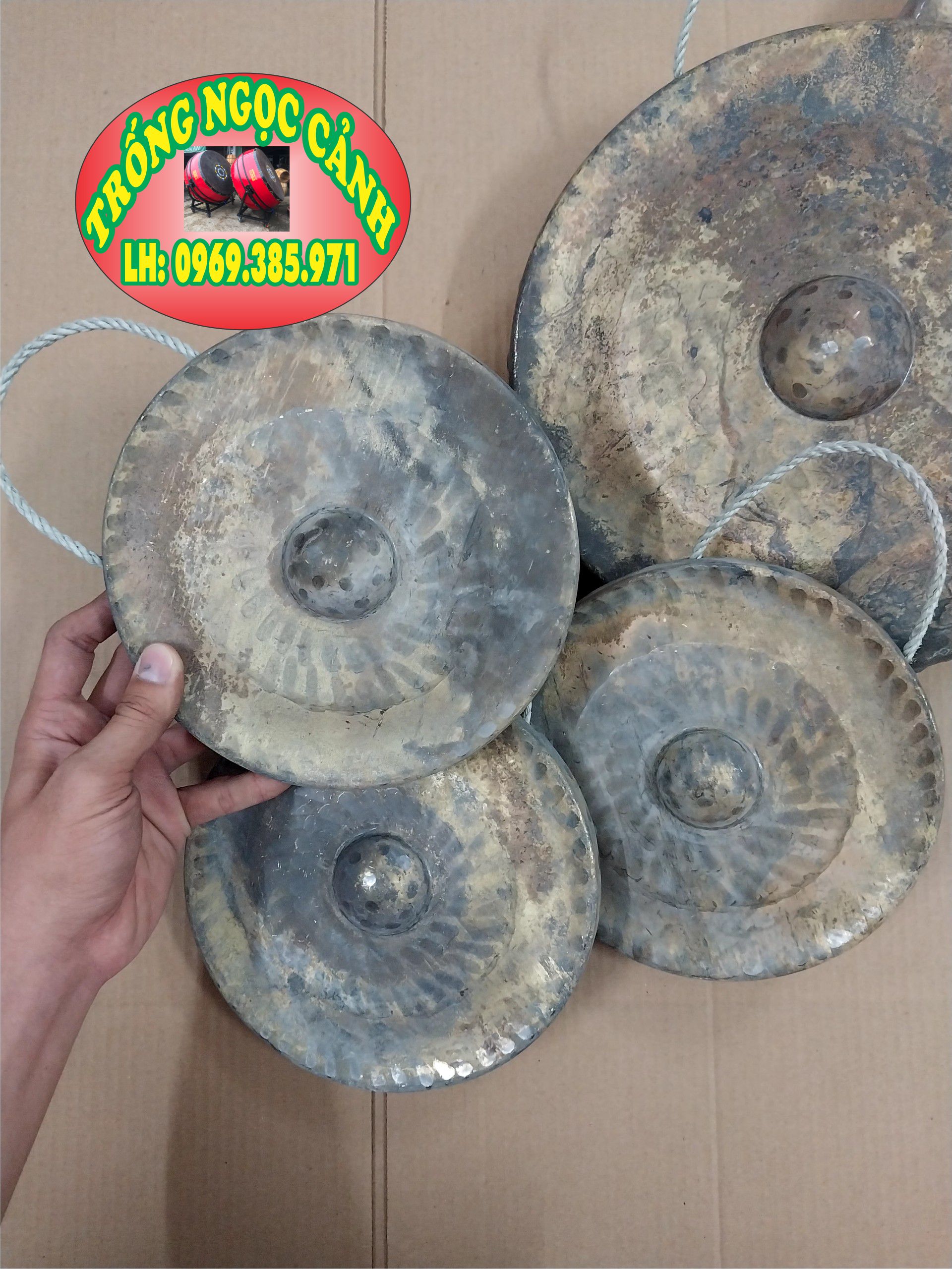 Cồng chiêng bằng đồng size 20cm