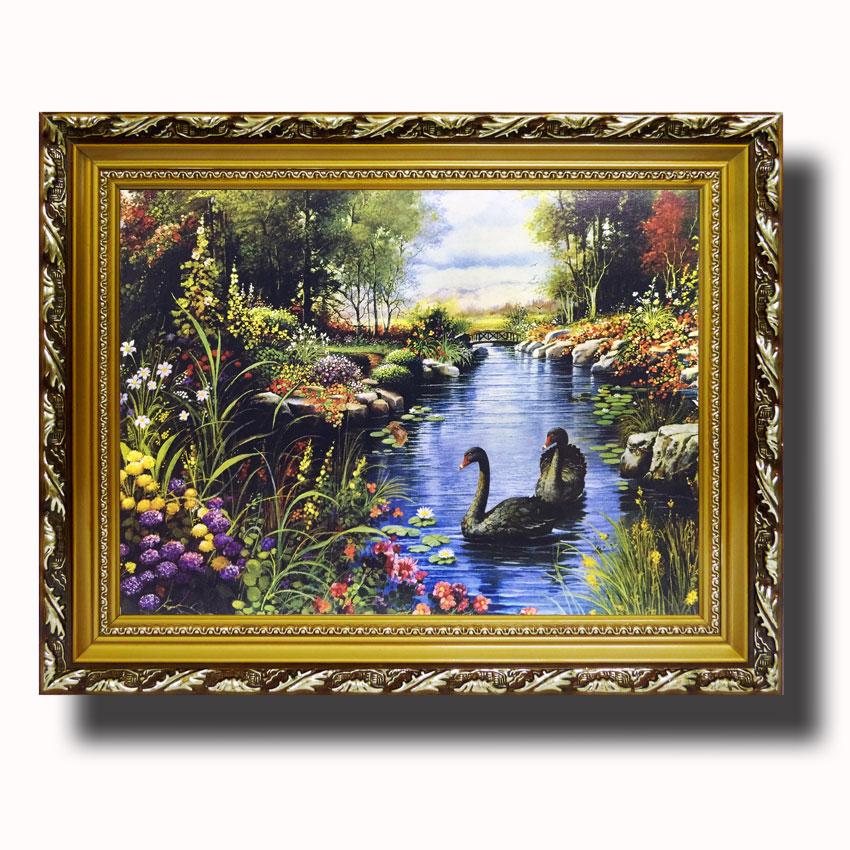 Tranh treo tường - Hòa Khí Sinh Tài 02 - Tranh Minh Hiền (KHUNG GỖ - 70 x 100cm)
