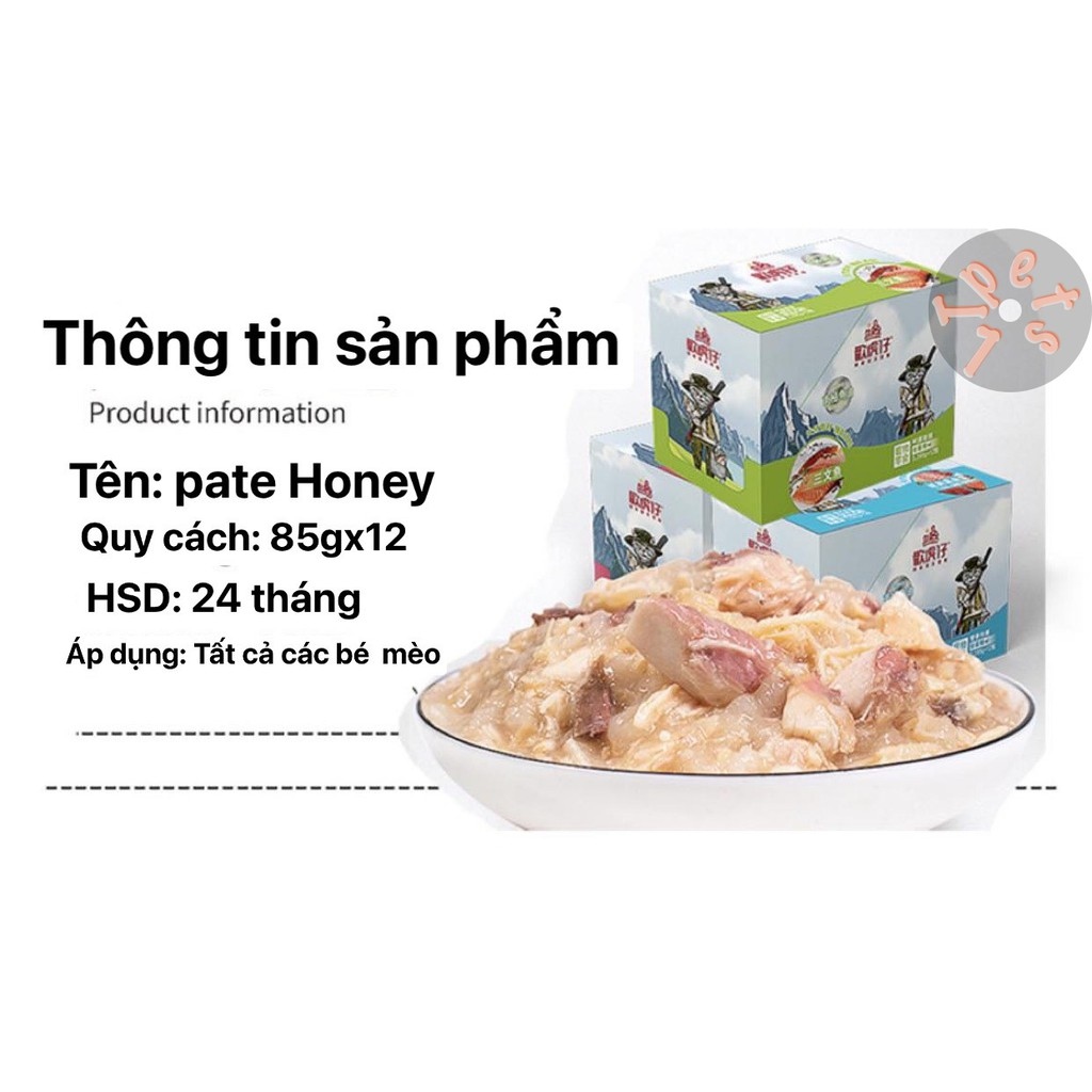 pate Honey Pet Balance 85gr dạng thạch