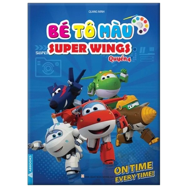 Sách - bé tô màu super wings - quyển 4