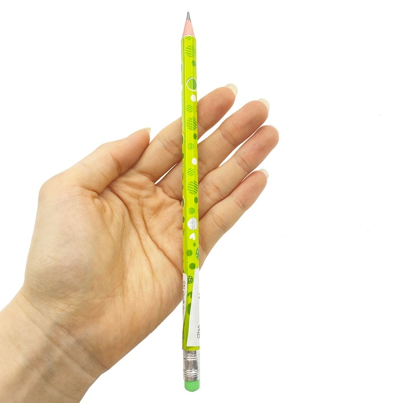 Hộp 12 cây Bút chì đen G-star HT101 2B (thân lục giác, hình thú, có gôm)