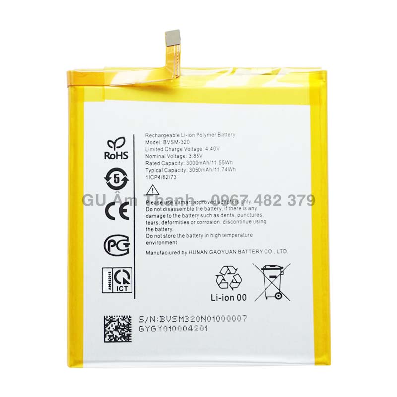 Pin cho Vsmart Star V320A (BVSM-320) dung lượng 3000mAh