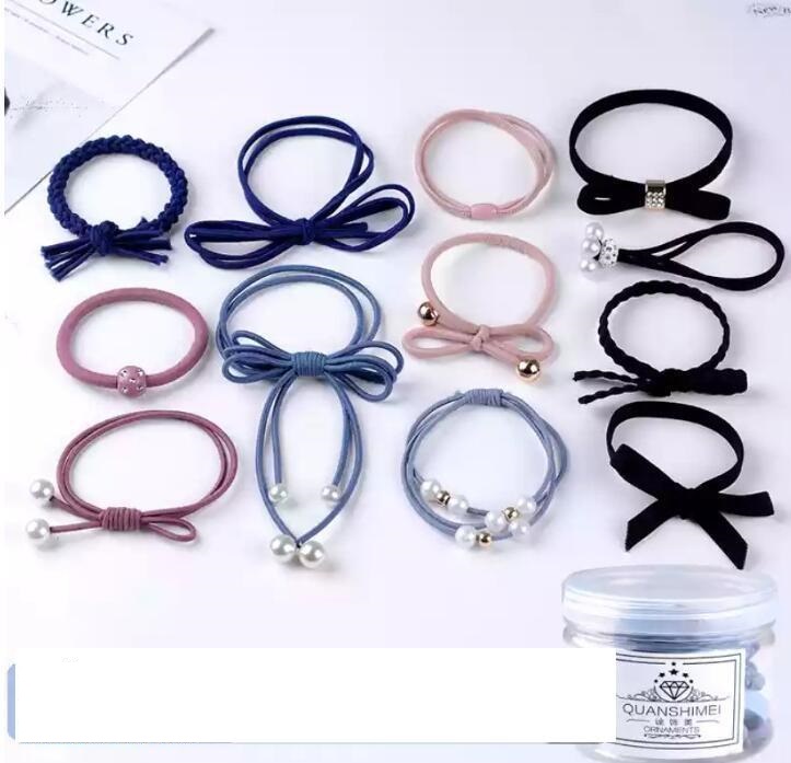 [HCM]Set 12 dây buộc tóc mềm Hàn Quốc siêu xinh