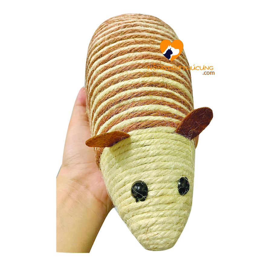 Bàn cào móng cho mèo hình con chuột 25cm - [Nông Trại Thú Cưng]