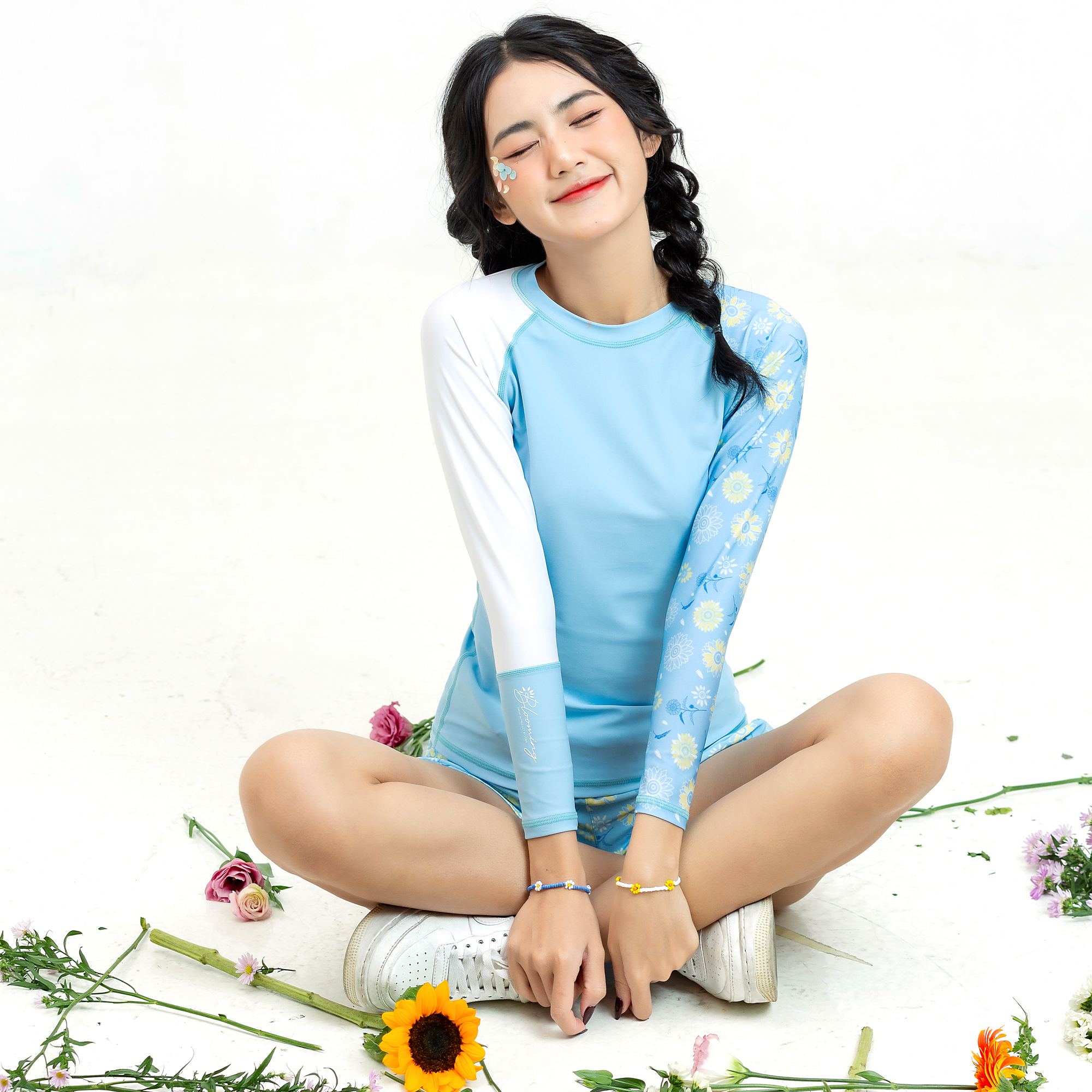 Áo bơi nữ tay dài Iceberg Daisy Sobie