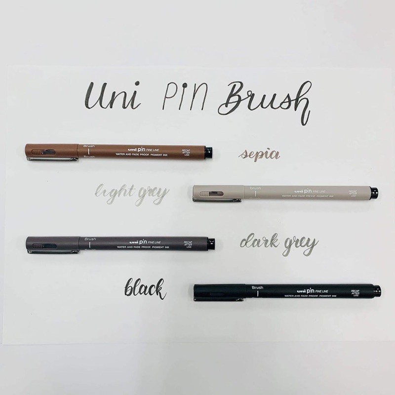 Bút Line Và Brush Pin Uniball Calligraphy
