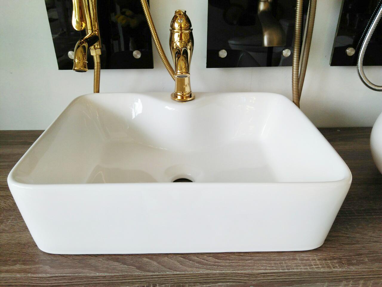 [HCM]Chậu Lavabo rửa mặt để bàn vuông