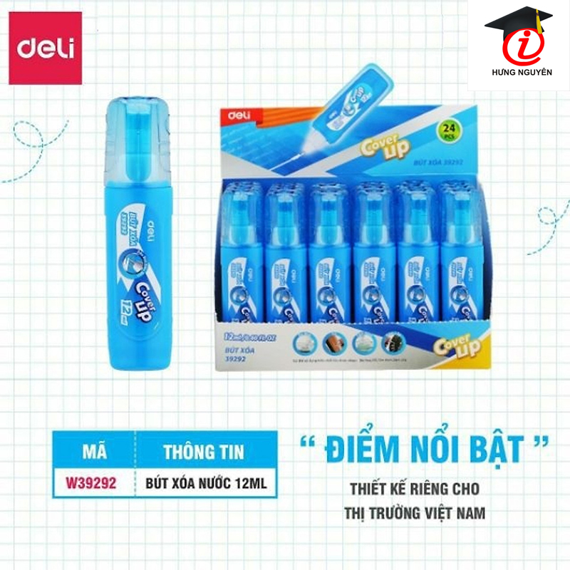Bút xóa nước deli 12ml w39292