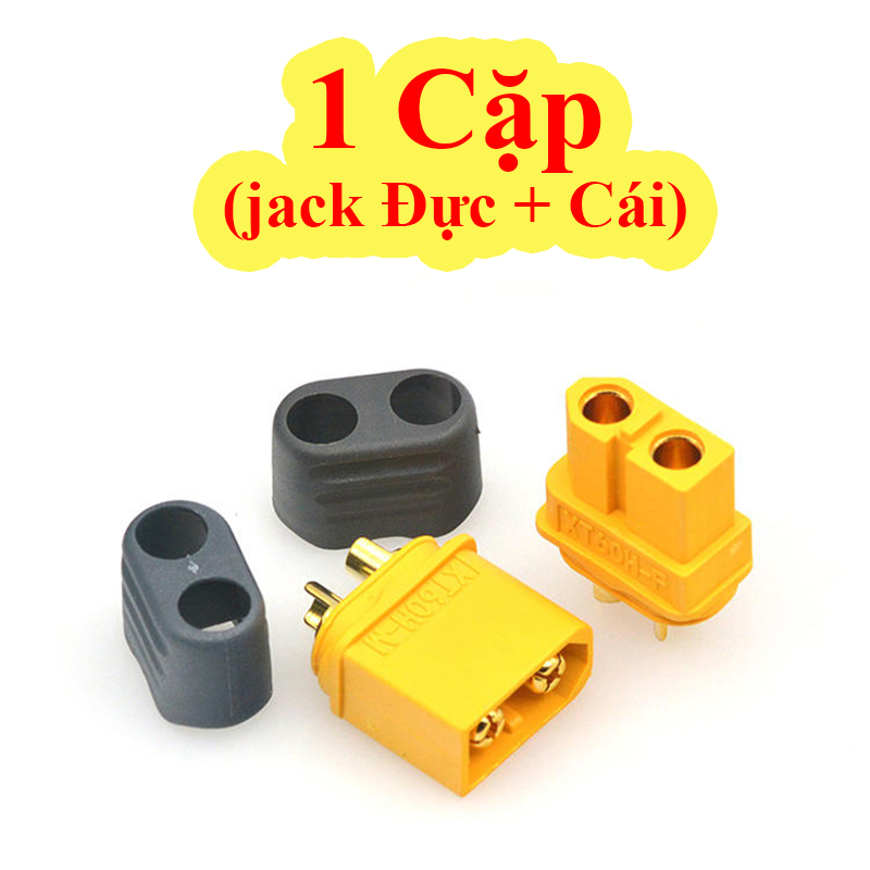 2 Cái - Jack cắm XT60H có chụp bảo vệ ( Jack Cắm Pin Lipo, Nối Nguồn Điện, Pin)