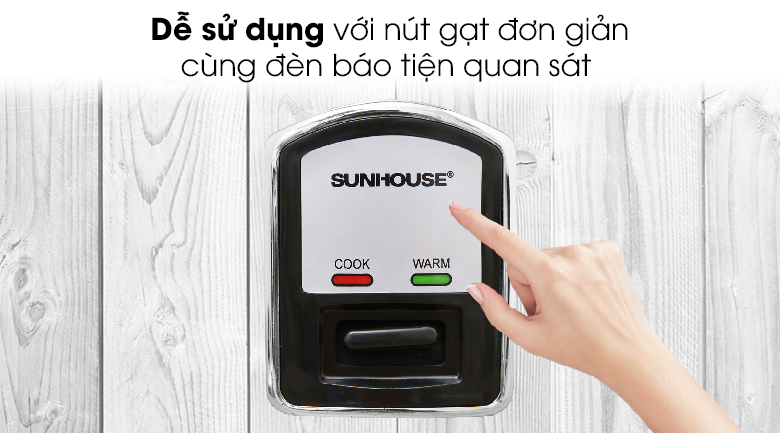 Nồi cơm nắp rời Sunhouse 1.2 lít SHD8105