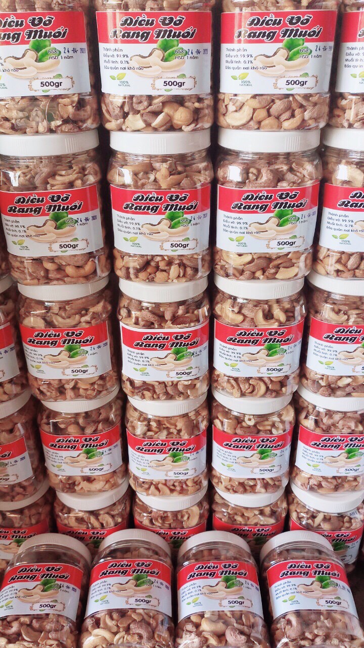 Điều bể rang muối còn lụa 500gr