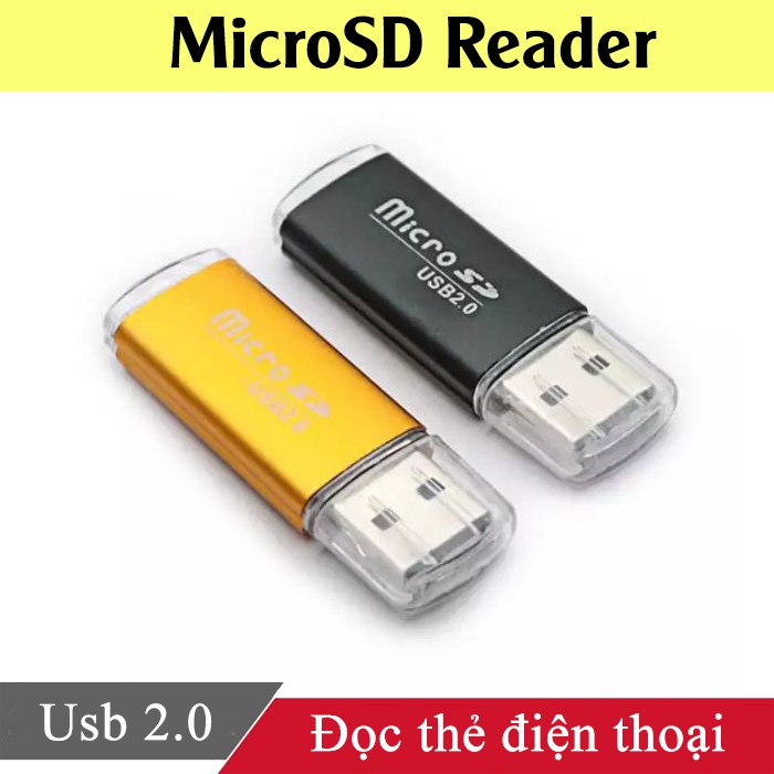 đầu đọc thẻ nhớ micro vỏ nhôm siêu bền