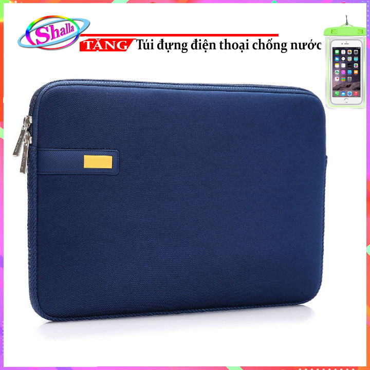 Cặp đựng Laptop chống sốc 11"-13"-14"-15" inch colorimac cao cấp siêu mỏng N34 tặng túi đựng điện thoại chống nước