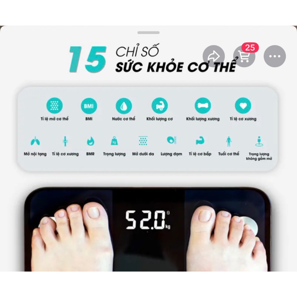 cân sức khỏe điện tử cân đo chỉ số cơ thể