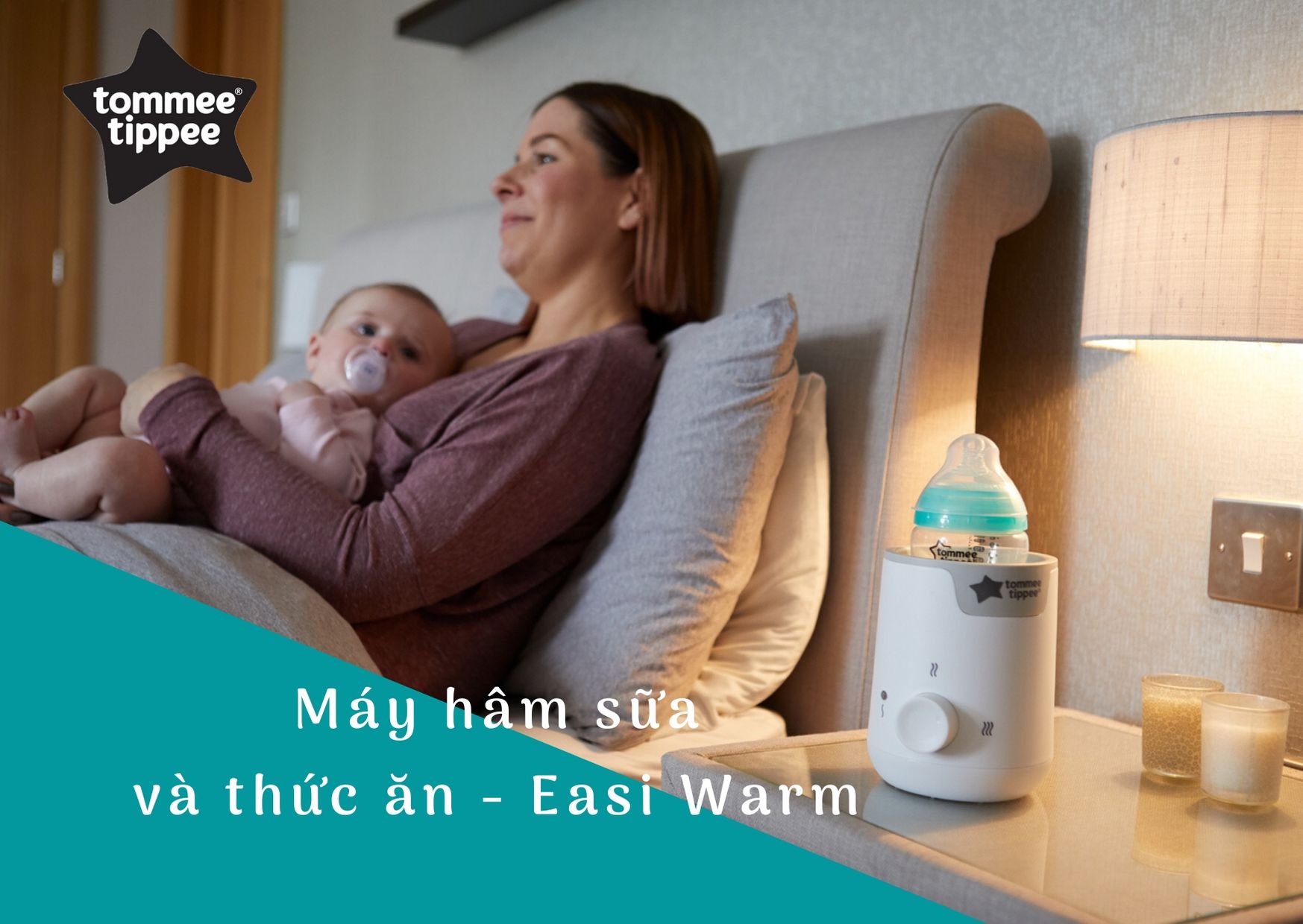Máy hâm sữa và thức ăn cho bé Tommee Tippee Easi-Warm