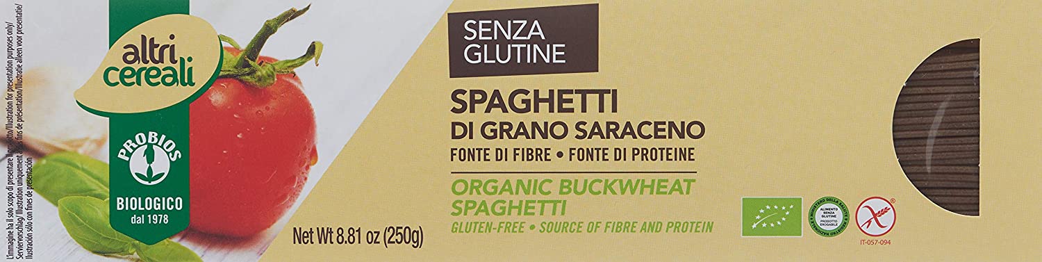 [Hoàn Tiền 15%]Mì Spaghetti Kiều Mạch Hữu Cơ 250g ProBios Organic Buckwheat Spaghetti