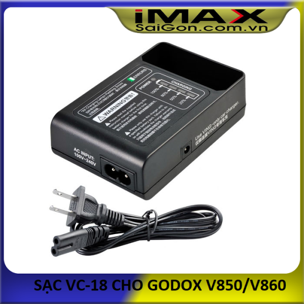 Sạc pin Godox VC-18 cho Godox V850/V860 Series
